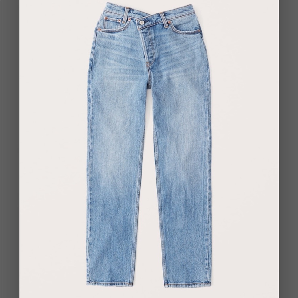 Abercrombie cross cross dad jeans